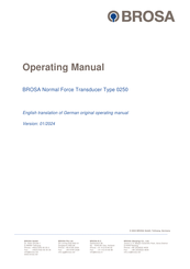 BROSA 0250 Operating Manual