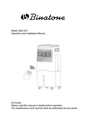 Binatone BAC-201 Operation And Installation Manual