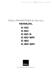 Dali PHANTOM E-60 s Manual