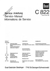 Dual C 822 Service Manual