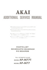 Akai AP-M77 Service Manual