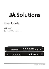 M Solutions Quadview MS-41Q User Manual