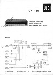 Dual CV 1460 Service Manual