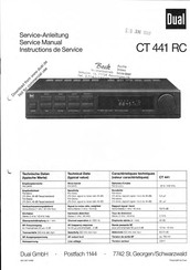 Dual CT 441 RC Service Manual