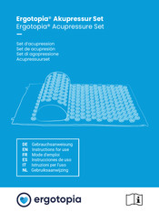ergotopia Acupressure Set Instructions For Use Manual