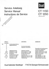 Dual CT 1250 Service Manual