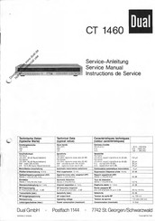 Dual CT 1460 Service Manual