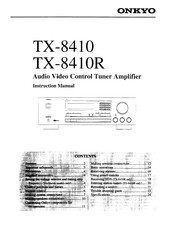 Onkyo TX-3410R Instruction Manual
