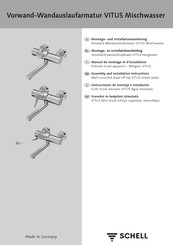 Schell VITUS VW-EH-M 01 661 06 99 Assembly And Installation Instructions Manual