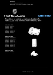 Hercules SHIMANO SC-E6000 Translation Of Original Operating Instructions