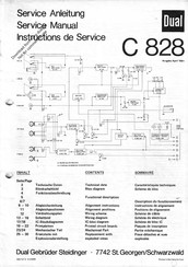 Dual C 828 Service Manual