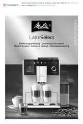 Melitta LatteSelect F630-201 Operating Instructions Manual