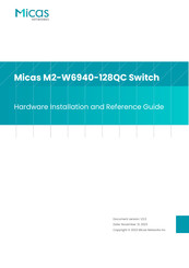 Micas M2-W6940-128QC Hardware  Installation And Reference Manual