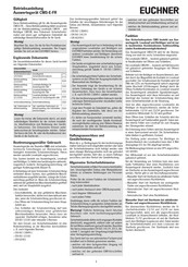 EUCHNER 099258 Operating Instructions Manual