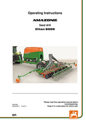 Amazone Citan 6000 Operating Instructions Manual