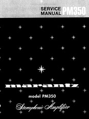 Marantz PM350 Service Manual