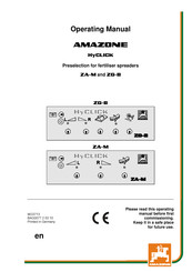 Amazone HyCLICK ZG-B Operating Manual
