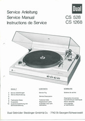 Dual CS 1268 Service Manual