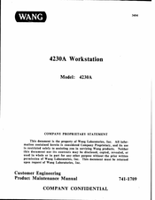 Wang 4230A Maintenance Manual