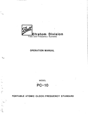 Ball Efratom PC-10 Operation Manual
