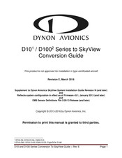 Dynon Avionics D101 Series Conversion Manual