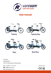 Van Raam Twinny Plus User Manual