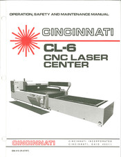 Cincinnati CL-6 Operation, Safety And Maintenance Manual