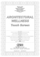 Gessi ARCHITECTURAL WELLNESS 61217 User Manual