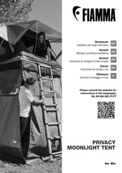 Fiamma PRIVACY MOONLIGHT TENT Installation And Usage Instructions
