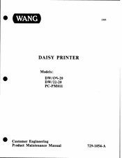 Wang DW/22-20 Maintenance Manual