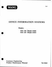 Wang 6545 Maintenance Manual