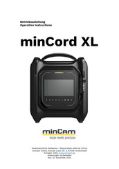 minCam minCord XL Operation Instructions Manual