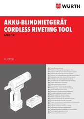 Würth ANG 14 Translation Of The Original Operating Instructions