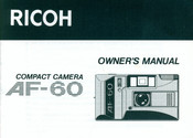 Ricoh AF-60 Owner's Manual