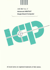 ICP ASC486 ISA 486/P24T Manual