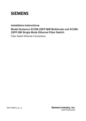 Siemens Scalance XC206-2SFP-SM Installation Instructions Manual