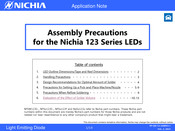 Nichia 123 Series Manual