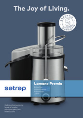 Satrap Lamone Premio Instructions Manual