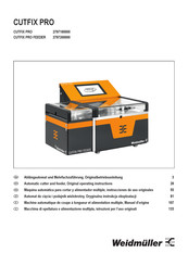 Weidmüller CUTFIX PRO FEEDER Original Operating Instructions