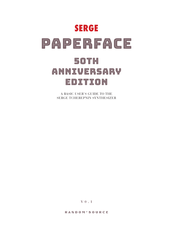 SERGE PAPERFACE Manual