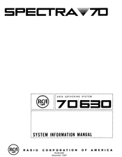 RCA 70/630 System Information Manual