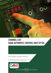 FAAC DAAB EP104 Installation Manual