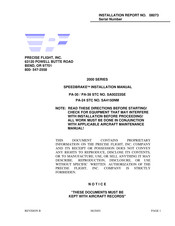 PRECISE FLIGHT SPEEDBRAKE 2000 Series Installation Manual