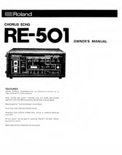 Roland RE-501 Owner's Manual
