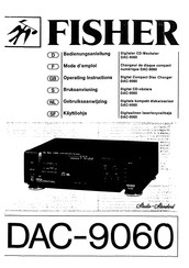 Fisher DAC-9060 Operating Instructions Manual