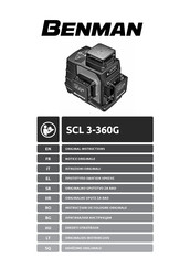Benman SCL 3-360G Original Instructions Manual