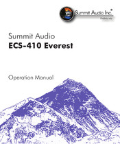 Summit Audio ECS-410 Everest Operation Manual