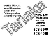 Tanaka ECS-3500 Owner's Manual