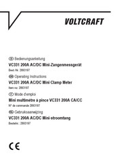 VOLTCRAFT VC331 Operating Instructions Manual
