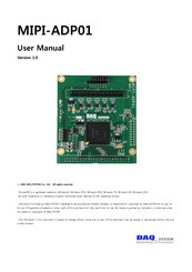 DAQ system MIPI-ADP01 User Manual